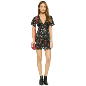 Alice + Olivia Amara Floral Mini Dress - size 8 - excellent condition!
